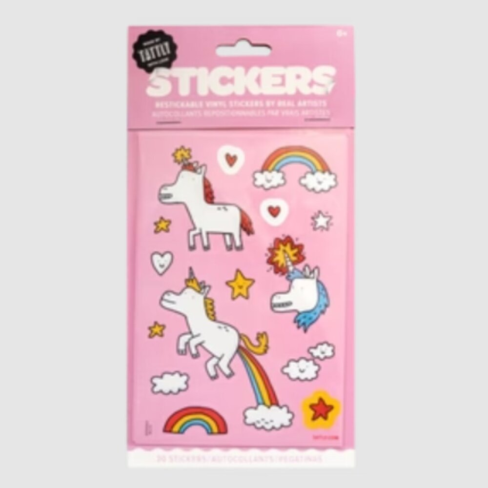 NEW! Tattly - Unicorn Magic Sticker Sheet